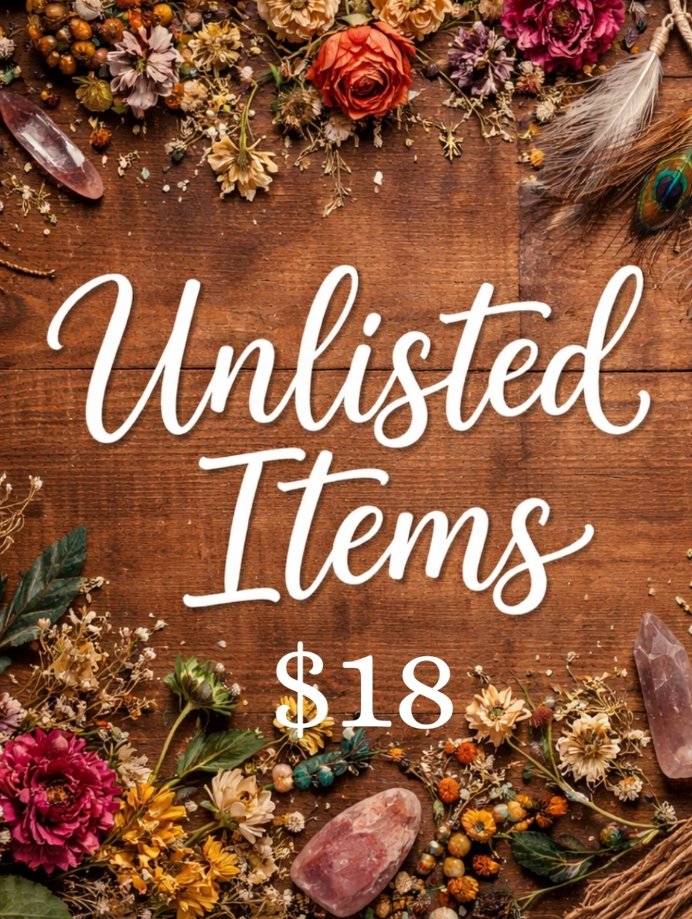 $18 Unlisted Item. Thank You For Your Purchase!